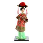 Кукла коллекционная "Китаянка в традиционном наряде с опахалом" 33,5х12,5х12,5 см - фото 8664716