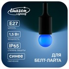 Лампа светодиодная Luazon Lighting, G45, Е27, 1.5 Вт, для белт-лайта, синяя, - фото 321277929