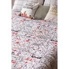 Покрывало "Этель" евро Xmas cat, 230х210 см, микрофибра 5080096