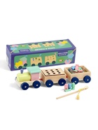 Развивающая игра 3в1 «Паровозик», рыбалка, каталка, сортер, 35×11×10 см - Фото 2