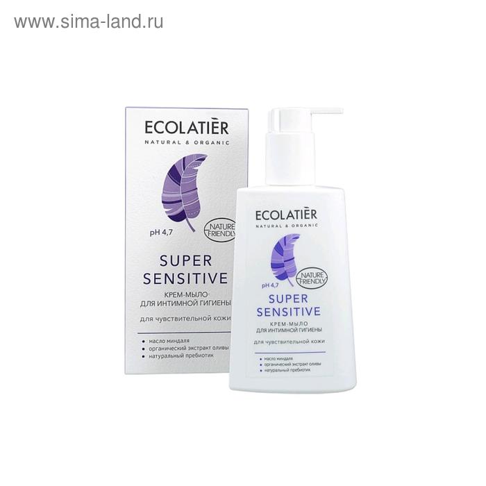 Крем-мыло для интимной гигиены Ecolatier Super Sensitive, для чувствительной кожи, 250 мл - Фото 1