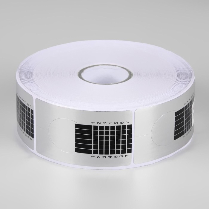 Формы для наращивания ногтей, узкие, 500 шт, цвет серебристый 20529