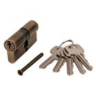 Цилиндр стальной MARLOK ЦМ 60-5К англ. ключ/ключ, цвет бронза - фото 294959232