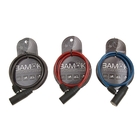 Замок навесной велосипедный, 7х650 мм, МИКС - Фото 1