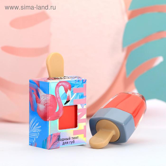 Стойкий тинт для губ на водной основе Flamazing, оттенок коралловый, 4,5 мл - Фото 1