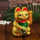 Сувенир кот керамика "Манэки-нэко" h=17см - фото 8225067