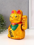 Маятник настольный антистресс «Манэки-нэко», керамика, h=17 см - Фото 4