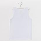 Майка детская, цвет белый, рост 122 см - фото 27330246