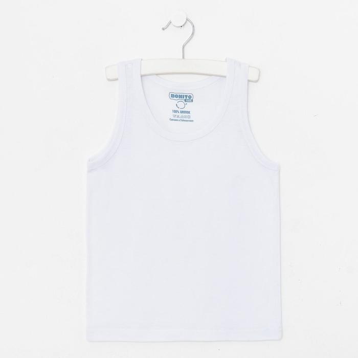 Майка детская, цвет белый, рост 98 см - Фото 1