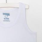 Майка детская, цвет белый, рост 98 см - Фото 2