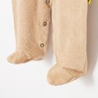 Комбинезон детский, цвет бежевый, рост 68 см - Фото 3