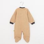 Комбинезон детский, цвет бежевый, рост 68 см - Фото 4
