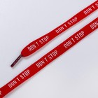Шнурки Don't stop 110х1см, красные - Фото 5