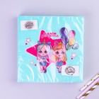 Салфетки бумажные «С днём рождения», двухслойные, куколки, 33х33 см, набор 20 шт. - фото 31401126