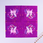 Салфетки бумажные «Праздничный единорожка», двухслойные, 33х33 см, набор 20 шт. - Фото 3