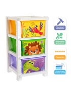 Комод детский «Дружные зверята», 3 секции - Фото 3