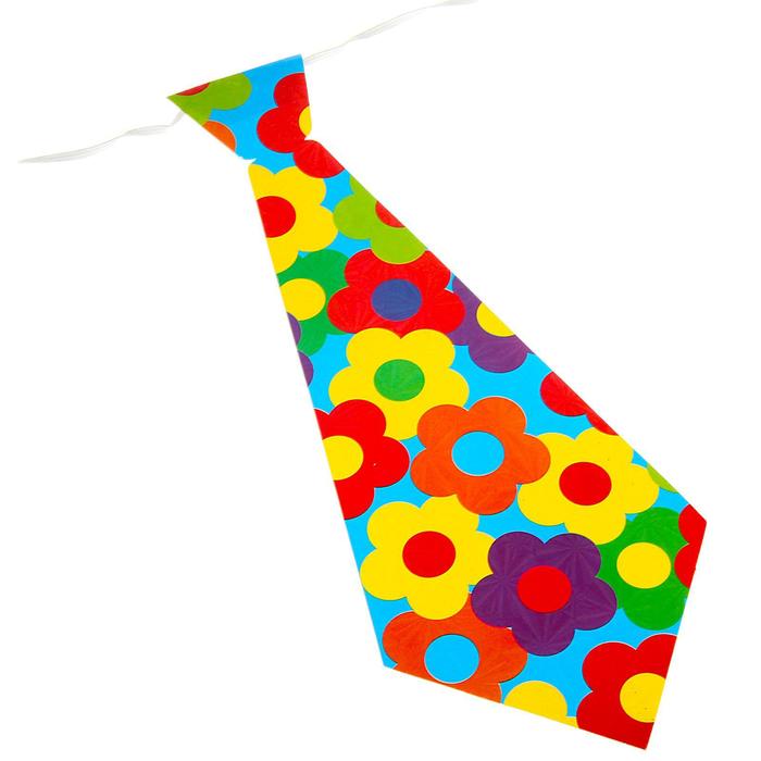 Карнавальный галстук «Цветы», набор 6 шт., виды МИКС - Фото 1