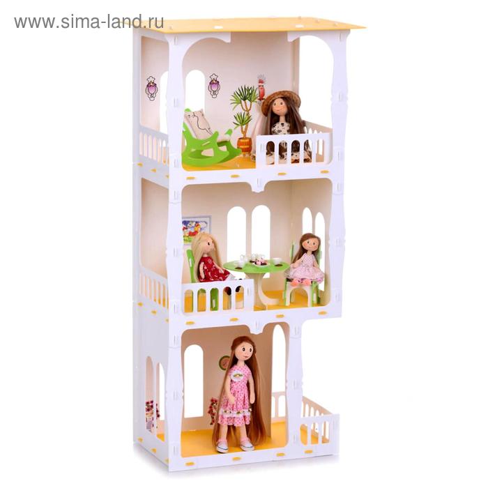 Домик для кукол «Дом Жасмин», цвет бело-салатовый (с мебелью) - Фото 1