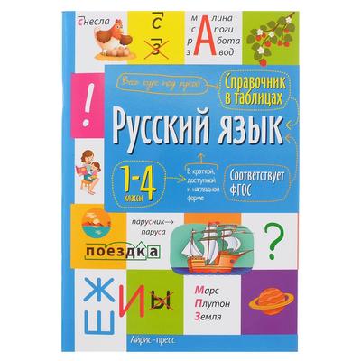 Справочник в таблицах «Русский язык, 1- 4 классы»