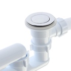 Сифон для ванны «АНИ Пласт» EC255S, 1 1/2"x40 мм, с переливом, гофрой 40×50 мм, "клик-клак" - Фото 4