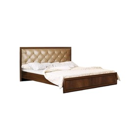 Кровать двойная с ПМ «Габриэлла», 140 × 200 см, цвет дуб кальяри / дуб коньяк