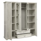 Шкаф для одежды «Сохо» 32.01, 1970 × 624 × 2120 мм, бетон пайн белый / бетон пайн патина - Фото 2