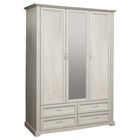 Шкаф для одежды «Сохо» 32.02, 1532 × 624 × 2120 мм, бетон пайн белый / бетон пайн патина - Фото 1