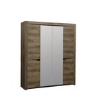 Шкаф для одежды «Лючия» 33.01, 4 двери, 1978 × 580 × 2300 мм, цвет кейптаун / венге - Фото 1
