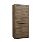 Шкаф для одежды «Лючия» 33.03, 2 двери, 1078 × 580 × 2300 мм, цвет кейптаун / венге - Фото 1