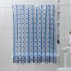 Штора для ванной Доляна «Морская синева», 180×180 см, PVC - фото 9041913