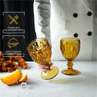 Бокалы для вина Magistro «Варьете», 320 мл, 8.5×16 см, стекло, набор 2 шт., жёлтые - Фото 4
