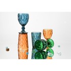 Набор бокалов из стекла Magistro «Варьете», 320 мл, 2 шт, цвет синий - фото 4311029