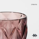 Набор бокалов из стекла Magistro «Круиз», 250 мл, 2 шт, цвет розовый - Фото 4