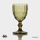 Набор бокалов из стекла Magistro «Ла-Манш», 250 мл, 2 шт, цвет зелёный - Фото 2