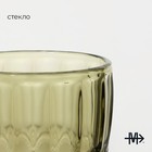 Набор бокалов из стекла Magistro «Ла-Манш», 250 мл, 2 шт, цвет зелёный - фото 4311044