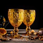 Набор бокалов из стекла Magistro «Варьете», 320 мл, 6 шт, цвет жёлтый - фото 4311049
