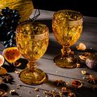 Набор бокалов из стекла Magistro «Варьете», 320 мл, 6 шт, цвет жёлтый - фото 4311050