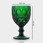 Бокалы для вина Magistro «Варьете», 320 мл, набор 6 шт., стекло, зелёные - Фото 2