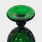 Бокалы для вина Magistro «Варьете», 320 мл, набор 6 шт., стекло, зелёные - Фото 5