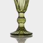 Набор бокалов из стекла для шампанского Magistro «Круиз», 160 мл, 7×20 см, 2 шт, цвет зелёный - Фото 3