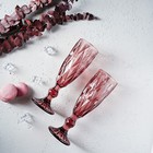 Набор бокалов из стекла для шампанского Magistro «Круиз», 160 мл, 7×20 см, 2 шт, цвет розовый - Фото 9
