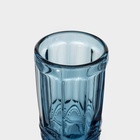 Бокалы для шампанского Magistro «Ла-Манш», 160 мл, 7×20 см, набор 2 шт., стекло, синие - Фото 4