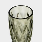 Бокалы для шампанского Magistro «Круиз», 160 мл, 7×20 см, стекло, набор 6 шт., зелёные - Фото 4