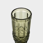 Бокалы для шампанского Magistro «Ла-Манш», 160 мл, 7×20 см, набор 6 шт., стекло, зелёные - Фото 4