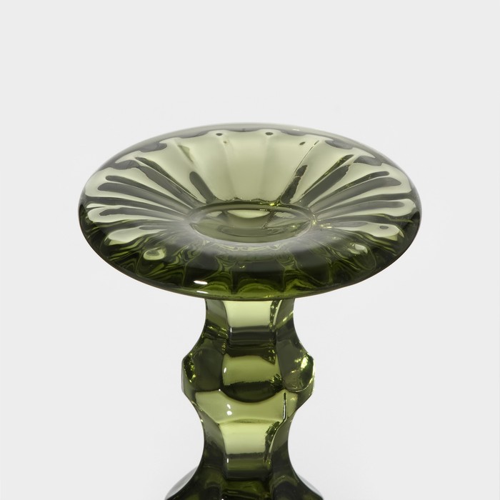 Набор бокалов из стекла для шампанского Magistro «Ла-Манш», 160 мл, 7×20 см, 6 шт, цвет зелёный - фото 1908586276