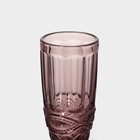 Набор бокалов из стекла для шампанского Magistro «Ла-Манш», 160 мл, 7×20 см, 6 шт, цвет розовый - Фото 4