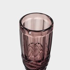 Бокалы для шампанского Magistro «Ла-Манш», 160 мл, 7×20 см, набор 6 шт., стекло, розовые - Фото 4