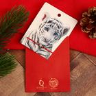 Браслет «Красная нить» стразинка круглая, белый в серебре - Фото 2