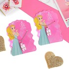 Кулон детский «Выбражулька» пуанты, 42 см, цвет бело-розовый, цепочка МИКС - фото 21105319