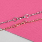 Кулон детский «Выбражулька» пуанты, 42 см, цвет бело-розовый, цепочка МИКС - фото 21105320